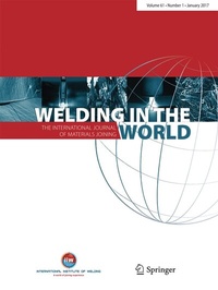 Abbildung von: Welding in the World - Springer