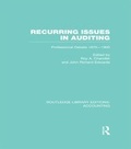 Cover: Recurring Issues in Auditing (RLE Accounting) - Routledge