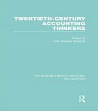 Abbildung von: Twentieth Century Accounting Thinkers (RLE Accounting) - Routledge