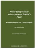 Cover: Arthur Schopenhauer as Interpreter of Goethe's Faust - Carysfort Press Limited