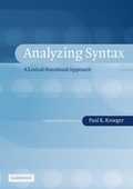 Cover: Analyzing Syntax - Cambridge University Press
