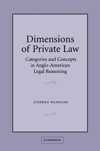 Abbildung von: Dimensions of Private Law - Cambridge University Press