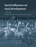 Cover: Social Influences on Vocal Development - Cambridge University Press