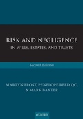 Cover: Risk and Negligence in Wills, Estates, and Trusts - Oxford University Press