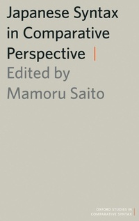 Enlarge image Cover: Japanese Syntax in Comparative Perspective - Oxford University Press Inc