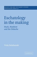 Cover: Eschatology in the Making - Cambridge University Press