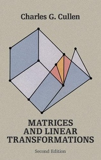Abbildung von: Matrices and Linear Transformations - Dover Publications