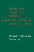Cover: Physical and Non-Physical Methods of Solving Crystal Structures - Cambridge University Press