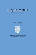 Cover: Liquid Metals - Cambridge University Press