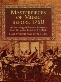 Abbildung von: Masterpieces of Music Before 1750 - Dover Publications