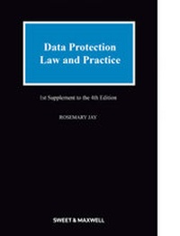 Abbildung von: Data Protection Law & Practice 1st Supplement - Sweet & Maxwell