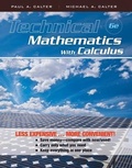 Cover: Technical Mathematics with Calculus - Wiley