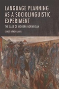 Cover: Language Planning as a Sociolinguistic Experiment - Edinburgh University Press