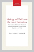 Cover: Ideology and Politics on the Eve of Restoration - American Philosophical Society Press