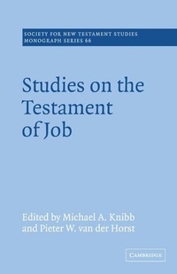Enlarge image Cover: Studies on the Testament of Job - Cambridge University Press