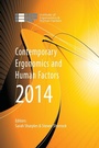 Cover: Contemporary Ergonomics and Human Factors 2014 - CRC Press