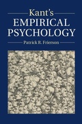 Cover: Kant's Empirical Psychology - Cambridge University Press