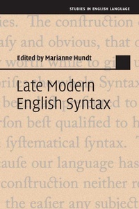 Abbildung von: Late Modern English Syntax - Cambridge University Press