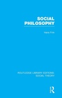 Cover: Social Philosophy (RLE Social Theory) - Routledge