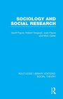 Cover: Sociology and Social Research (RLE Social Theory) - Routledge