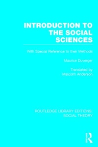 Enlarge image Cover: Introduction to the Social Sciences (RLE Social Theory) - Routledge