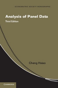 Enlarge image Cover: Analysis of Panel Data - Cambridge University Press