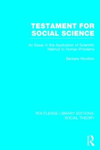 Enlarge image Cover: Testament for Social Science (RLE Social Theory) - Routledge