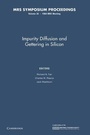 Cover: Impurity Diffusion and Gettering in Silicon: Volume 36 - Cambridge University Press