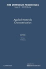 Cover: Applied Materials Characterization: Volume 48 - Cambridge University Press
