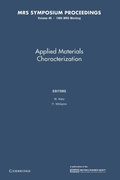 Cover: Applied Materials Characterization: Volume 48 - Cambridge University Press