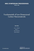 Cover: Fundamentals of Low-Dimensional Carbon Nanomaterials: Volume 1284 - Cambridge University Press