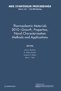 Cover: Thermoelectric Materials 2010-Growth, Properties, Novel Characterization Methods and Applications: Volume 1267 - Cambridge University Press