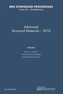 Cover: Advanced Structural Materials - 2010: Volume 1276 - Cambridge University Press