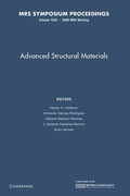 Cover: Advanced Structural Materials: Volume 1243 - Cambridge University Press