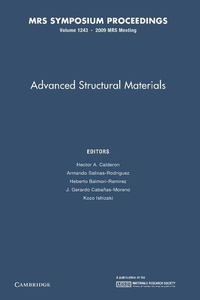 Enlarge image Cover: Advanced Structural Materials: Volume 1243 - Cambridge University Press