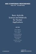 Cover: Basic Actinide Science and Materials for Nuclear Applications: Volume 1264 - Cambridge University Press