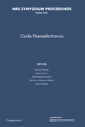 Cover: Oxide Nanoelectronics: Volume 1292 - Cambridge University Press