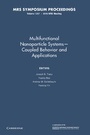 Cover: Multifunctional Nanoparticle Systems - Coupled Behavior and Applications: Volume 1257 - Cambridge University Press