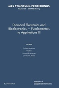Cover: Diamond Electronics and Bioelectronics - Fundamentals to Applications III: Volume 1203 - Cambridge University Press