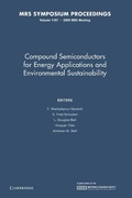 Cover: Compound Semiconductors for Energy Applications and Environmental Sustainability: Volume 1167 - Cambridge University Press