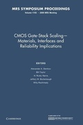 Cover: CMOS Gate-Stack Scaling - Materials, Interfaces and Reliability Implications: Volume 1155 - Cambridge University Press