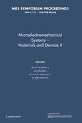 Cover: Microelectromechanical Systems: Volume 1139 - Cambridge University Press