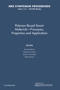 Cover: Polymer-Based Smart Materials - Processes, Properties and Application: Volume 1134 - Cambridge University Press
