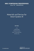 Cover: Materials and Devices for Smart Systems III: Volume 1129 - Cambridge University Press