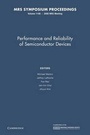 Cover: Performance and Reliability of Semiconductor Devices: Volume 1108 - Cambridge University Press