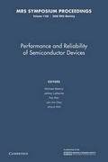 Cover: Performance and Reliability of Semiconductor Devices: Volume 1108 - Cambridge University Press