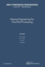 Cover: Doping Engineering for Front-End Processing: Volume 1070 - Cambridge University Press