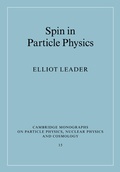 Cover: Spin in Particle Physics - Cambridge University Press