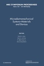 Cover: Microelectromechanical Systems - Materials and Devices: Volume 1052 - Cambridge University Press