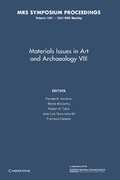Cover: Materials Issues in Art and Archaeology VIII: Volume 1047 - Cambridge University Press